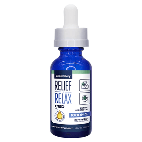CBDistillery - CBD Tincture - Broad Spectrum Relief+Relax - 500mg-2500mg