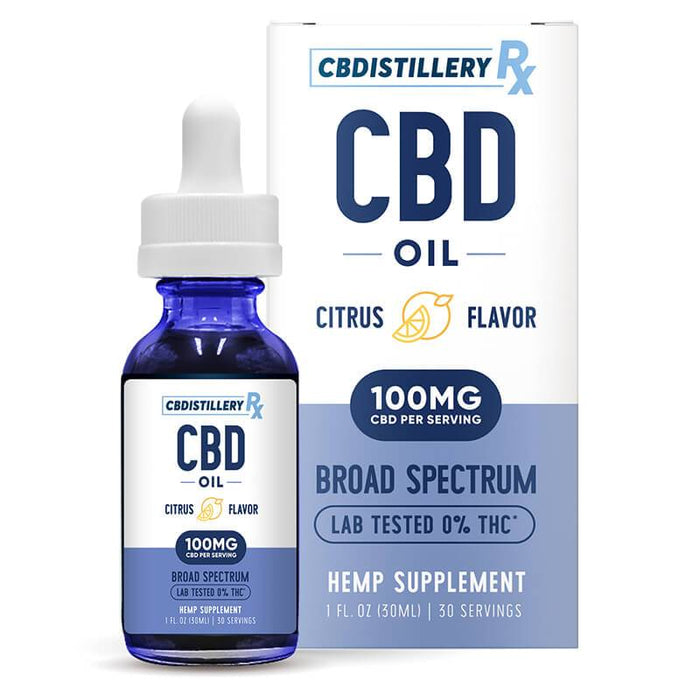 CBDistillery Rx - CBD Tincture - Broad Spectrum Citrus - 3000mg