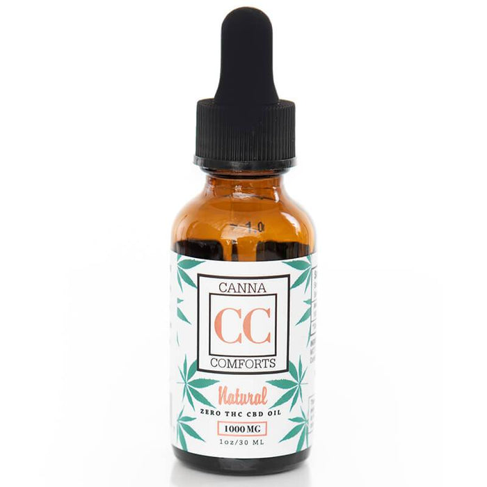 Canna Comforts - CBD Tincture - Isolate Natural Oil - 1000mg