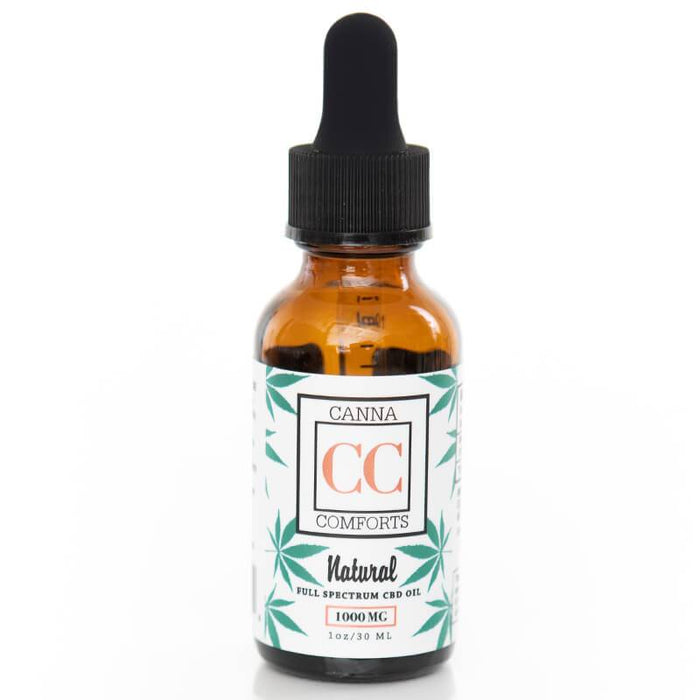 Canna Comforts - CBD Tincture - Full Spectrum Natural Oil - 250mg-1000mg