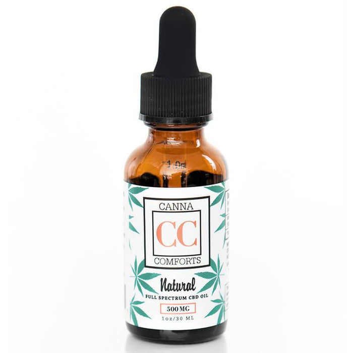 Canna Comforts - CBD Tincture - Full Spectrum Natural Oil - 250mg-1000mg