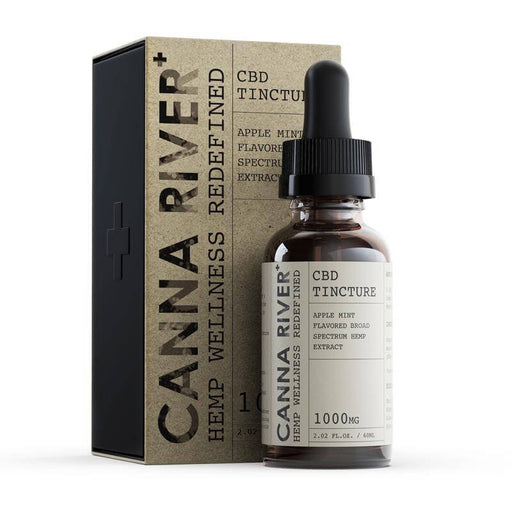 Canna River - CBD Tincture - Broad Spectrum Apple Mint - 1000mg-5000mg