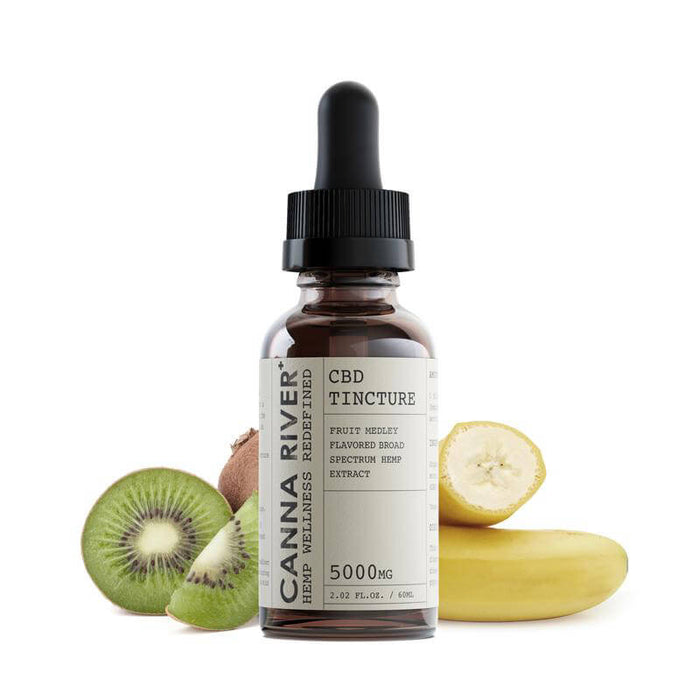 Canna River - CBD Tincture - Broad Spectrum Fruit Medley - 1000mg-5000mg