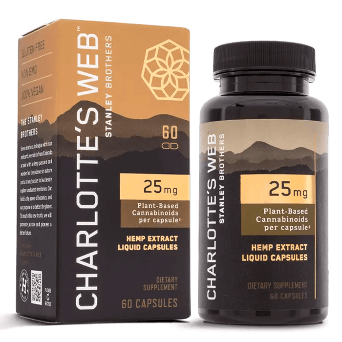 Charlottes Web - CBD Capsules - Full Spectrum Hemp Extract - 25mg