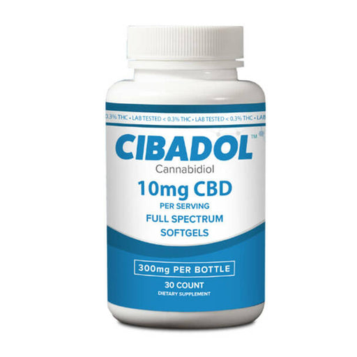 Cibadol - CBD Soft Gels - Full Spectrum 30 Count - 300mg