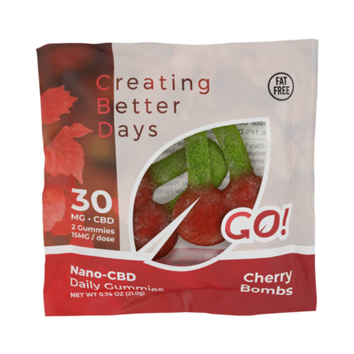 Creating Better Days - CBD Edible - Go! Nano-CBD Cherry Bombs - 30mg