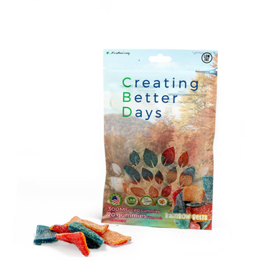 Creating Better Days - CBD Edible - Rainbow Belts Gummies - 20pc-15mg