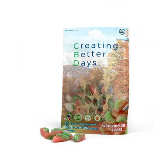 Creating Better Days - CBD Edible - Watermelon Slices Gummies - 20pc-15mg