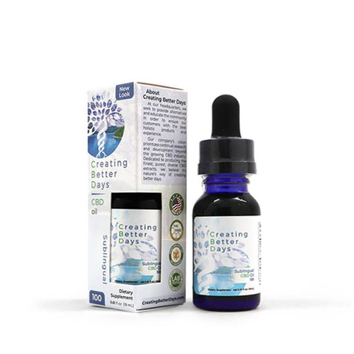 Creating Better Days - CBD Tincture - Sublingual Oil - 100mg-2500mg