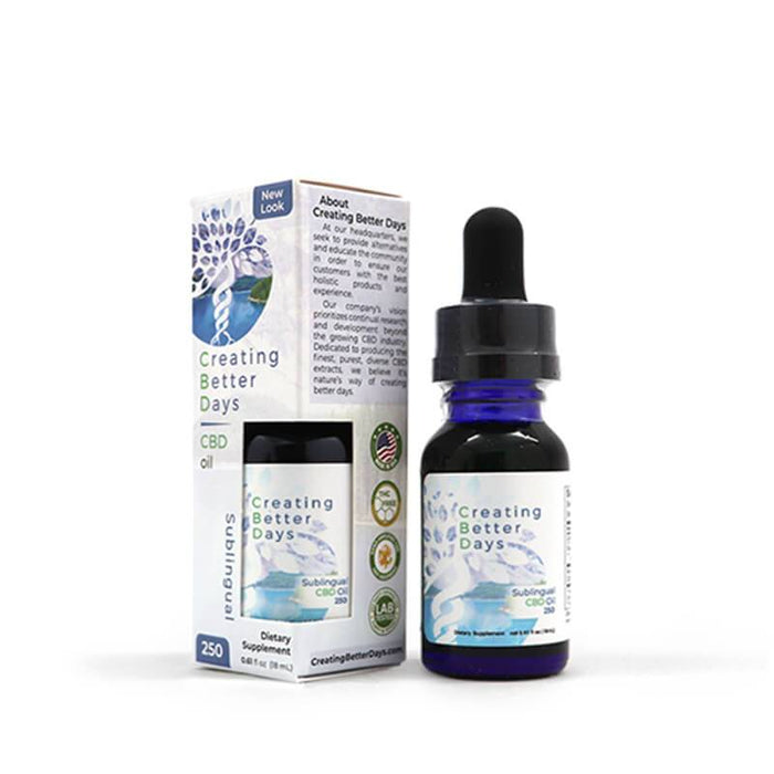 Creating Better Days - CBD Tincture - Sublingual Oil - 100mg-2500mg