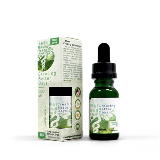 Creating Better Days - CBD Vape Tincture - 110mg-1000mg