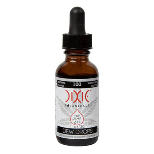 Dixie Botanicals - CBD Tincture - Natural Flavor 1oz Dew Drops - 100mg