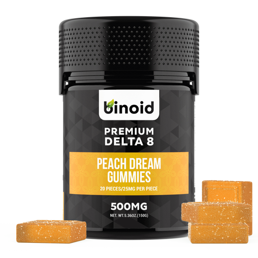 Binoid - Delta 8 Edible - Delta 8 Gummies - Peach Dream