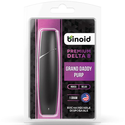 Binoid - Delta 8 Disposable - Rechargeable Vape Device - Grand Daddy Purp