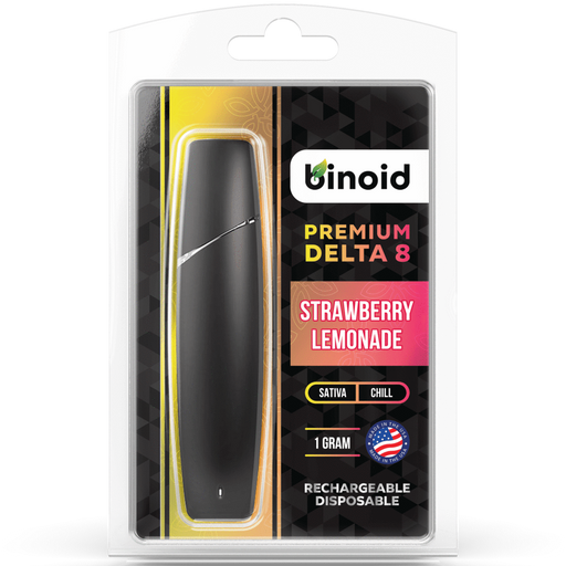 Binoid - Delta 8 Disposable - Rechargeable Vape Device - Strawberry Lemonade