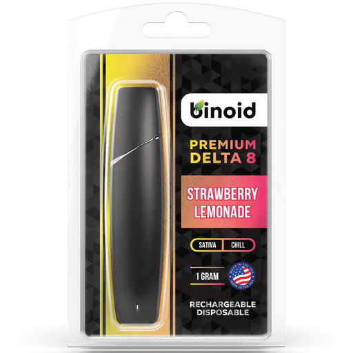 Binoid - Delta 8 Disposable - Rechargeable Vape Device - Strawberry Le CBDdatabase.com Binoid - Delta 8 Disposable - Rechargeable Vape Device - Strawberry Le CBDdatabase.com