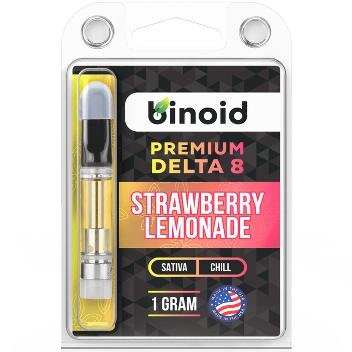 Binoid - Delta 8 Vape - Vape Cartridge - Strawberry Lemonade