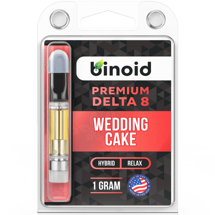 Binoid - Delta 8 Vape - Vape Cartridge - Wedding Cake