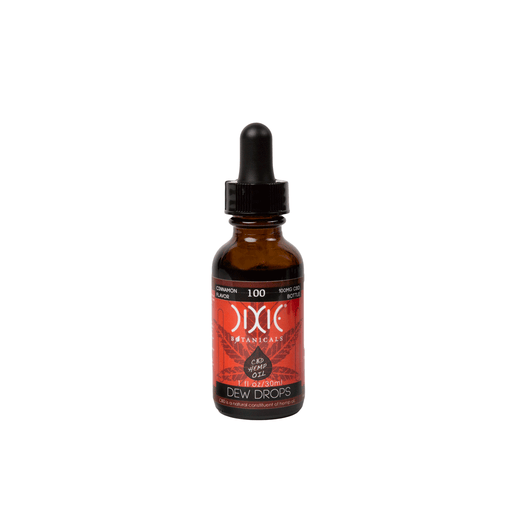 Dixie Botanicals - CBD Tincture - Cinnamon 1oz Dew Drops - 100mg