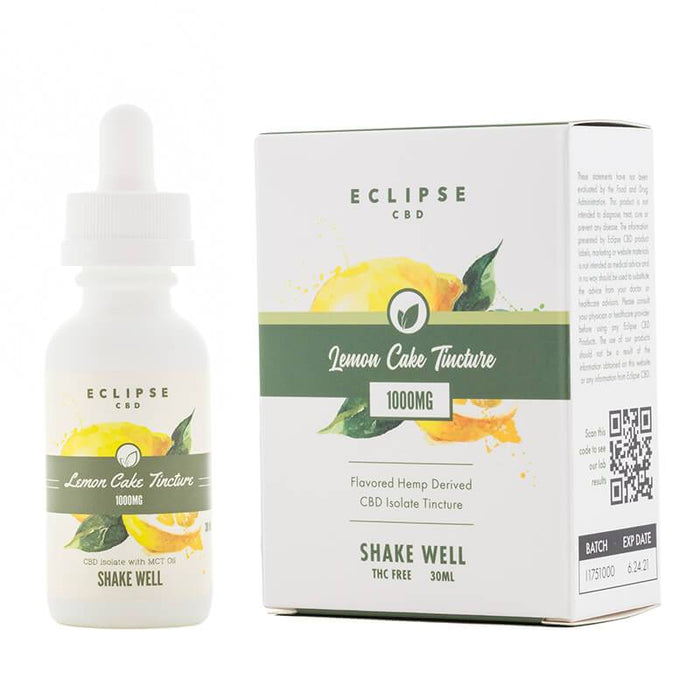 Eclipse CBD - CBD MCT Tincture - Lemon Cake - 300mg-1500mg