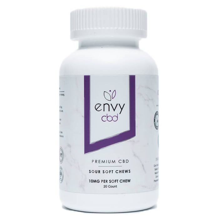 ENVY CBD - CBD Edible - Sour Soft Chew Gummies - 10mg