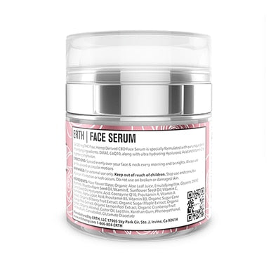 ERTH - CBD Topical - Tone & Hydrate Face Serum - 250mg - Supplement Info