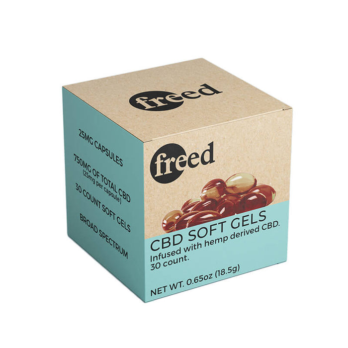 Freed - CBD Soft Gel Caps - 25mg - Box