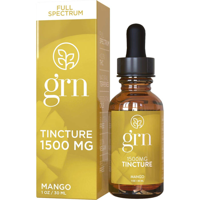 GRN CBD - CBD Tincture - Full Spectrum Mango - 1500mg