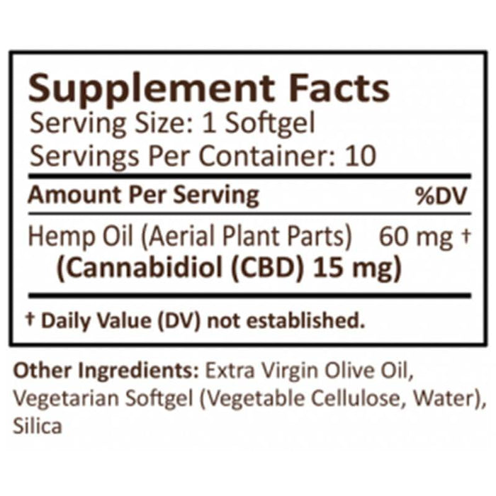 PlusCBD Oil - CBD Softgels - Gold Blend Full Spectrum - 15mg