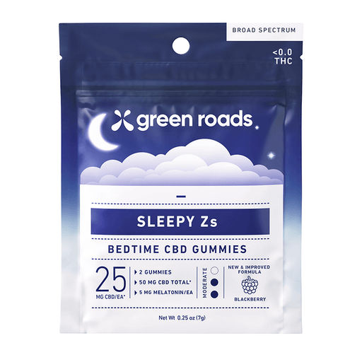 Green Roads - CBD Edible - Sleepy Zs Bedtime Blackberry Gummies - 25mg
