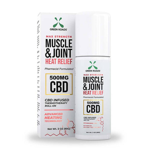 Green Roads - CBD Topical - Muscle & Joint Heat Relief Roll-On - 500mg