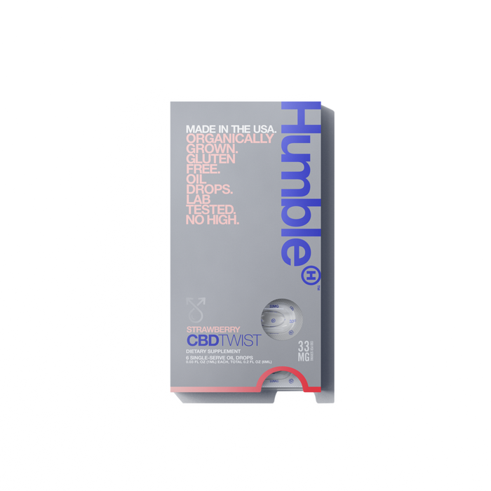 Humble CBD - CBD Tincture - Strawberry Twist - Box