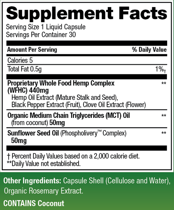 HempFusion - CBD Capsules - CBD Oil Capsules - 600mg