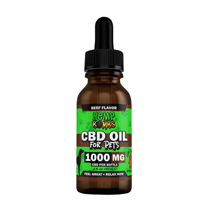 Hemp Bombs - CBD Pet Tincture - Beef Flavor - 250mg-1000mg