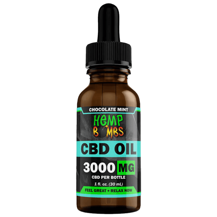 Hemp Bombs - CBD Tincture - Broad Spectrum Chocolate Mint Oil - 300mg-5000mg