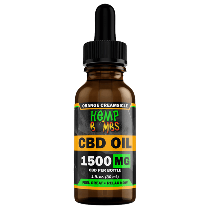 Hemp Bombs - CBD Tincture - Broad Spectrum Orange Creamsicle Oil - 300mg-5000mg