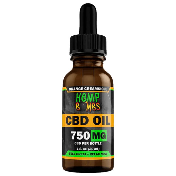 Hemp Bombs - CBD Tincture - Broad Spectrum Orange Creamsicle Oil - 300mg-5000mg