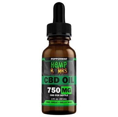 Hemp Bombs - CBD Tincture - Broad Spectrum Peppermint Oil - 300mg-5000mg