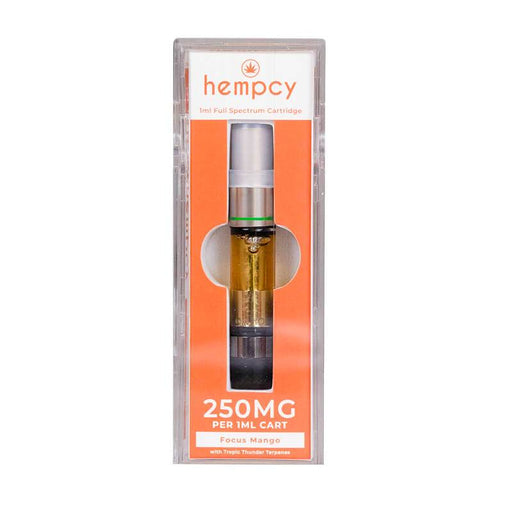 Hempcy - CBD Vape Cartridge - Focus Mango - 250mg-500mg