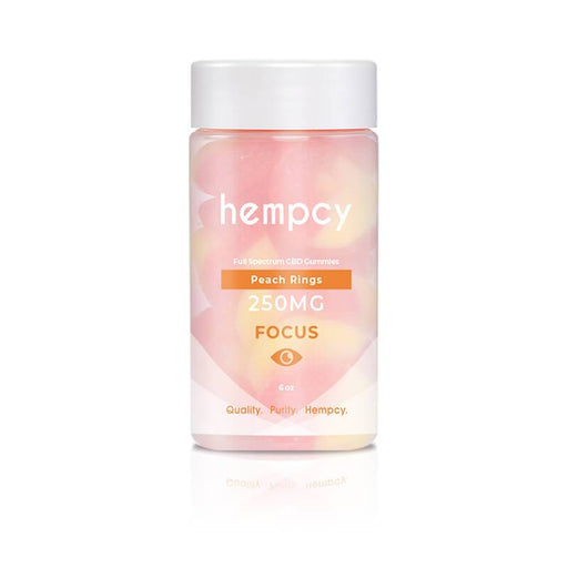 Hempcy - CBD Edible - Peach Ring Gummies - 250mg