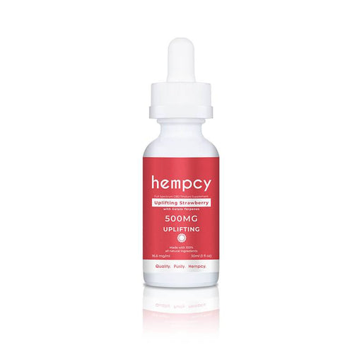 Hempcy - CBD Tincture - Uplifting Strawberry - 500mg-3000mg