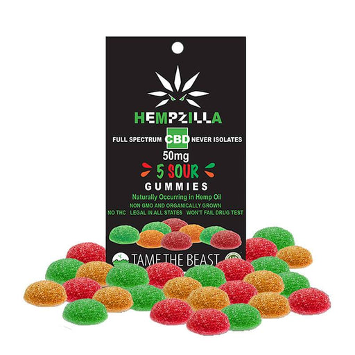 Hempzilla - CBD Edible - Sour Gummies - 50mg