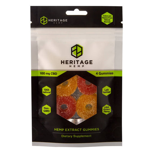 Heritage Hemp - CBD Edible - Gummies 4 Pack - 25mg