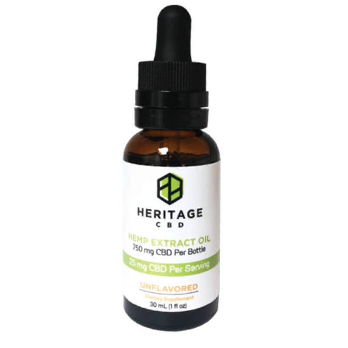 Heritage Hemp - CBD Tincture - Unflavored - 300mg-1500mg