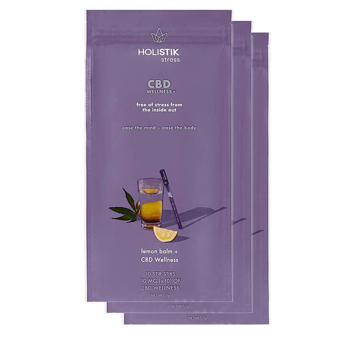 HOLISTIK Wellness - CBD Drink Mix - Stress Stir STIK - 10mg