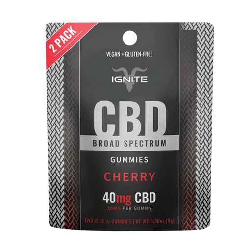 Ignite CBD - CBD Edible - Broad Spectrum Gummies Cherry - 20mg