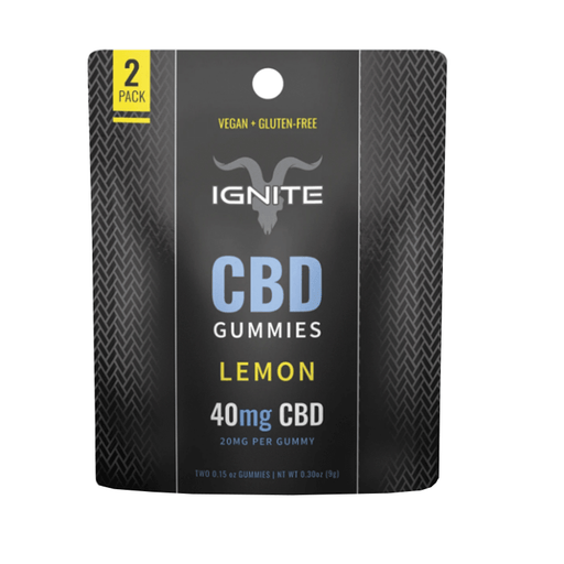 Ignite CBD - CBD Edible - Isolate Gummies Lemon - 20mg