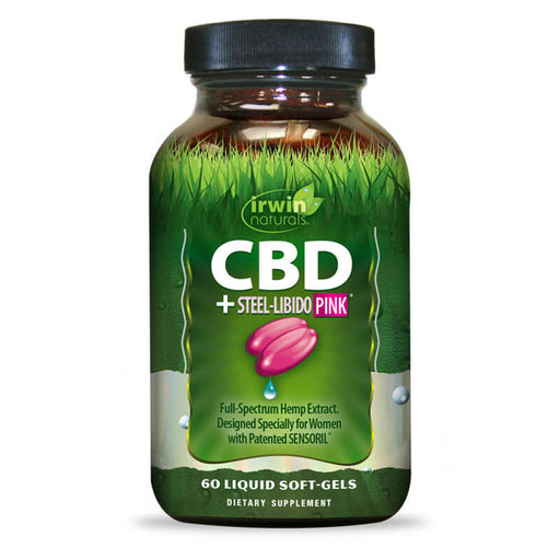 Irwin Naturals - CBD Capsules - CBD +  Steel Libido PINK - 15mg