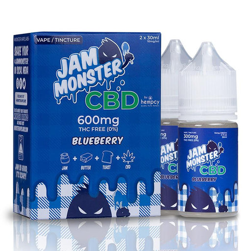 Jam Monster CBD - CBD Vape - Blueberry - 600mg-2400mg