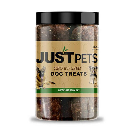 JustCBD - CBD Pet Treat - JustPets Liver Meatballs Dog Treats - 100mg